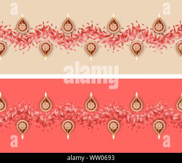 Seamless Rangoli Pattern Stock Vector