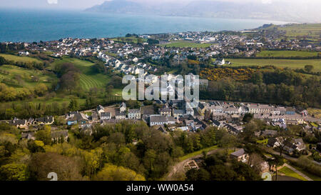 Cushendall, formerly known as Newtown Glens, is a village and townland in County Antrim, Northern Ireland. Stock Photo