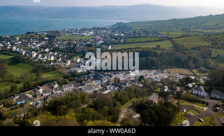 Cushendall, formerly known as Newtown Glens, is a village and townland in County Antrim, Northern Ireland. Stock Photo