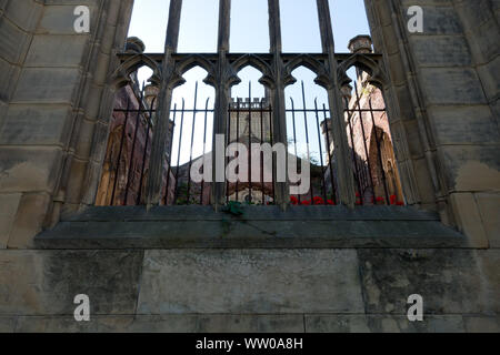 St Luke's Church, known as the bombed-out church, is a former Anglican parish church in Liverpool, England. badly damaged by bombs during the War. Stock Photo