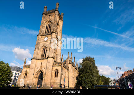 St Luke's Church, known as the bombed-out church, is a former Anglican parish church in Liverpool, England. badly damaged by bombs during the War. Stock Photo