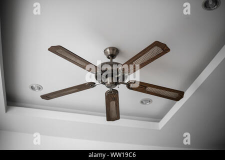 Picture of electric ceiling fan inside the living room Stock Photo - Alamy