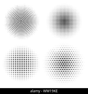 Black And White Halftone, Dotted, Circles Pattern, Background, Backdrop 