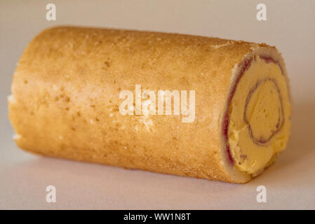 Arctic roll cake. Stock Photo