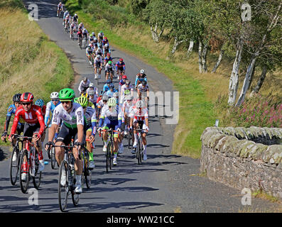 OVO Energy Tour of Britain. Longforacus Scottish borders Stock Photo