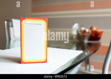 Baking soda in a paper box. Branded packaging of soda in the kitchen Stock Photo