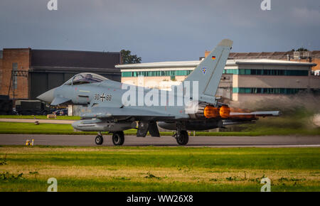 Exercise Cobra Warrior 2019 - Aircraft depart RAF Waddington, Lincolnshire, on exercise -  September 11th 2019 Stock Photo