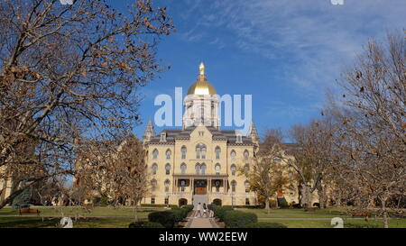 Golden Dome building ,Notre Dame campus Stock Photo
