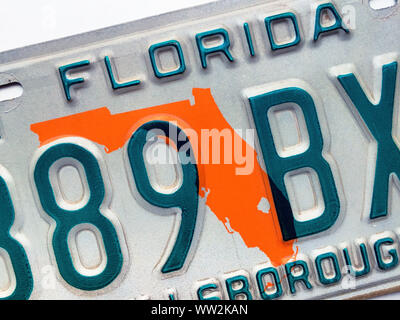 vehicle registration florida plate license number sunshine state alamy plates states united vintage