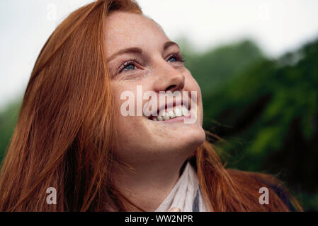 Young woman smiling Stock Photo