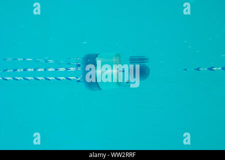Underwater in a quiet pool. Stock Photo