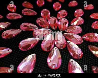 rhinestone swarovski crystal background, bling stones Stock Photo