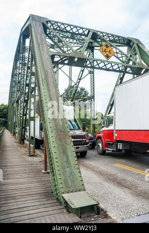 66 Avenue E. Bridge in Puyallup, Washington. Stock Photo