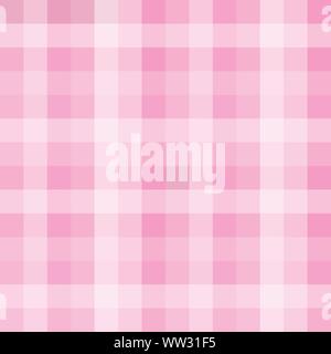 Checkered Squares Pink Background Seamless Surface Vector Pattern Stock Vector