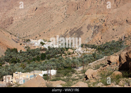 Mountains in Wadi Tiwi, Oman Stock Photo