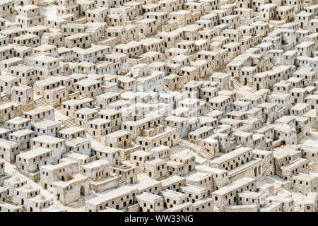 Israel, Jerusalem District, Jerusalem, Israel Museum. Holyland Model of Jerusalem, scale model of Jerusalem in the Second Temple period. Stock Photo