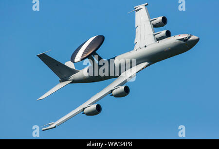 Royal Air Force Boeing E-3D Sentry AEW.1 'AWACS aircraft of 8sqn and 23sqn based at RAF Waddington in Lincolnshire, England. Stock Photo