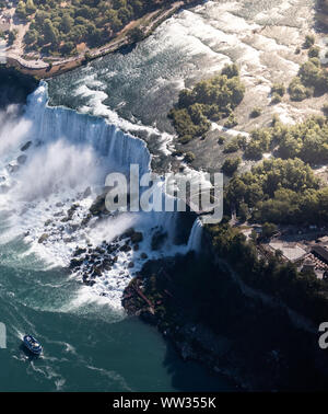 Aerial view of Niagara waterfall. Stock Photo