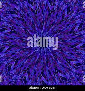 Dynamic hypnotic tiled mosaic pattern background - abstract colorful circular vector illustration from geometrical tiles Stock Vector