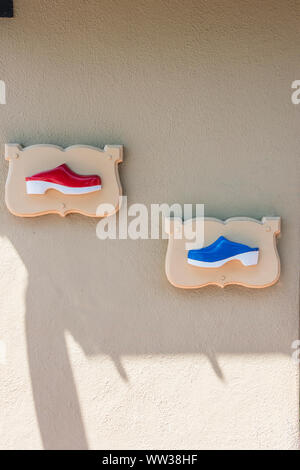Clogs Sign Traditional clogs are made from wood, in The Netherlands they are known ...
