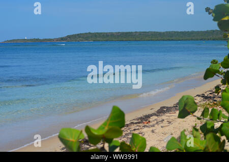 Rancho Luna beach near Cienfuegos, Cuba, a popular spot for locals and tourists alike