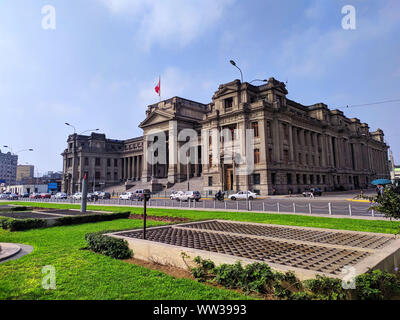 Palacio de justicia,courthouse at Lima Peru, also called the house of criminals with all the corruption in this South America country Stock Photo