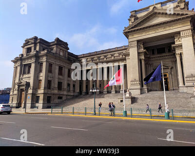 Palacio de justicia,courthouse at Lima Peru, also called the house of criminals with all the corruption in this South America country Stock Photo