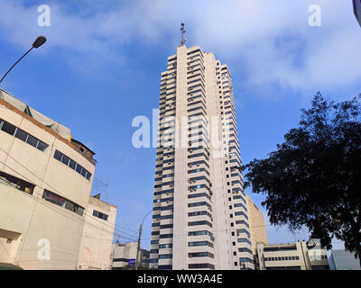 Centro Civico, for years the highest building in Lima Peru Stock Photo