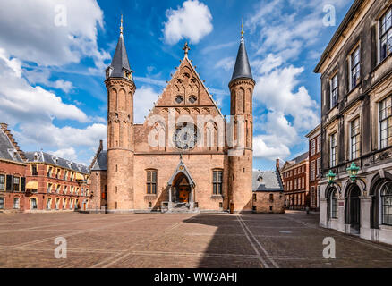 Hall of Knights (Ridderzaal) at Inner Court (Binnenhof), The Hague, Holland, The Netherlands Stock Photo