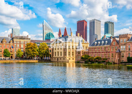 Skyline of the Hague, the Netherlands. Stock Photo