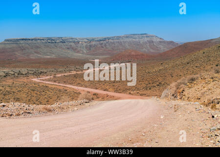 Dirt road, Hardap, Namibia Stock Photo