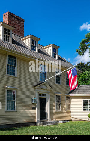 Historic Buckman Tavern, Lexington, Massachusetts, USA. Stock Photo