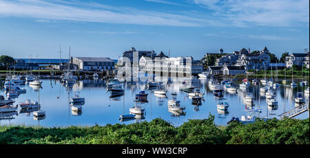 Wychmere Harbor and Beach Club, Harwich Port, Cape Cod, Massachusetts, USA. Stock Photo