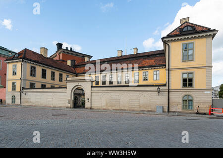Stockholm, Sweden. September 2019.  view of the old buildings overlooking the Birger Jarls torg Square in the Gamla Stan island Stock Photo