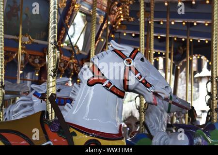 King Arthur's Carousel Horse Stock Photo