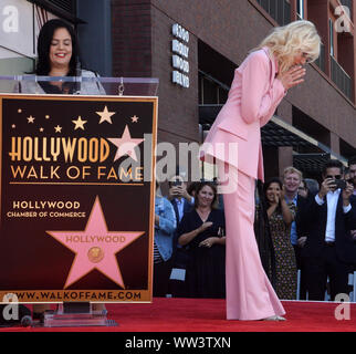 Actress Judith Light acknowledges friends, family and fans during an unveiling ceremony honoring her with the 2,673rd star on the Hollywood Walk of Fame in Los Angeles on Thursday, September 12, 2019.   Photo by Jim Ruymen/UPI Stock Photo