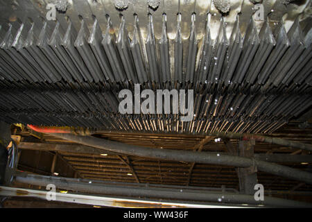 Electrolysis Cells in Mineral Processing Stock Photo