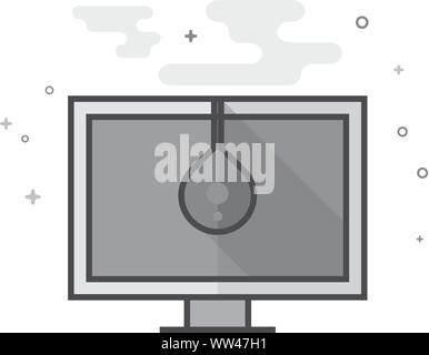 Color calibration icon in outlined flat color style. Vector ...