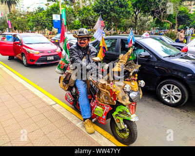 Miraflores one with his parque Kennedy in Lima Peru, most visit by tourist Stock Photo