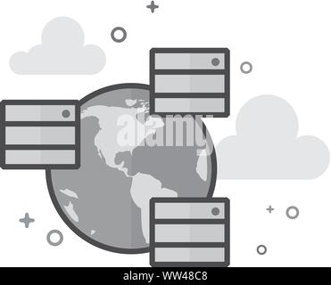 grayscale data hdd system server technology Stock Vector Image & Art ...