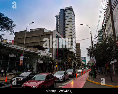 Miraflores one with his parque Kennedy in Lima Peru, most visit by tourist Stock Photo