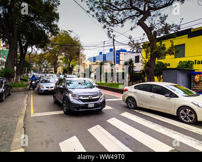 Miraflores one with his parque Kennedy in Lima Peru, most visit by tourist Stock Photo