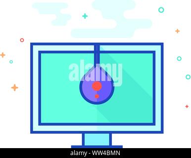 Color calibration icon in outlined flat color style. Vector illustration. Stock Vector