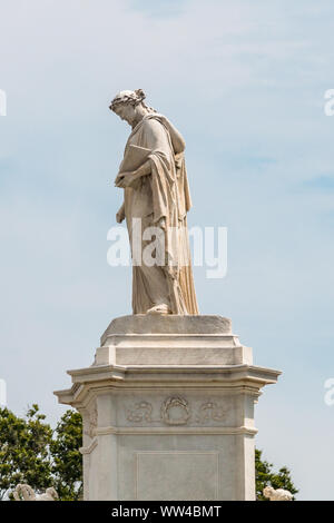 The Peace Monument, also known as the Naval Monument or Civil War Sailors Monument, and erected to commemorate the naval deaths at sea. Stock Photo
