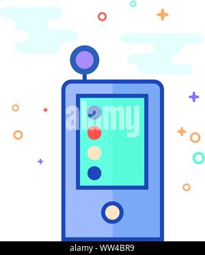 Color calibration icon in outlined flat color style. Vector illustration. Stock Vector