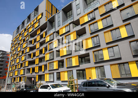 High rise residential units and apartments newly built in  Ryde in Sydney,New South Wales,Australia Stock Photo