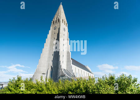 Hallgrimskirkja church in Reykjavik, Iceland Stock Photo