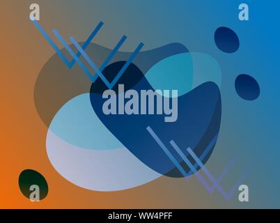 Abstract shapes, great design for any purposes. Creative banner, label vector. Colorful geometric background design. Gradient background. Creative Stock Vector