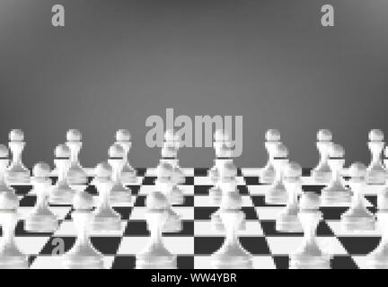 Chess board game concept of business ideas and competition and strategy ideas concept Stock Vector