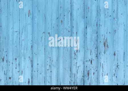 Light blue weathered wooden wall Stock Photo